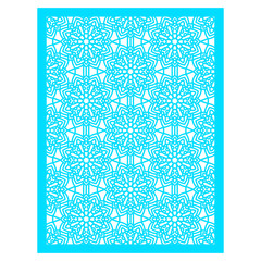 Square Pattern panel for laser cutting with mandalas.