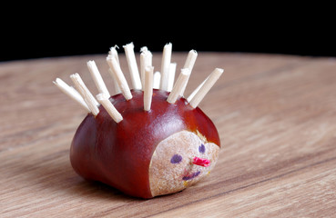Hedgehog from chestnut
