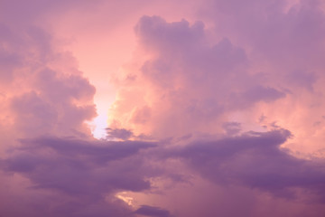 Naklejka na ściany i meble Sky and clouds / Sky and clouds at twilight.