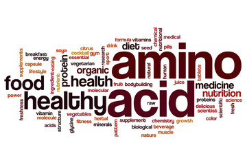 Amino acid word cloud
