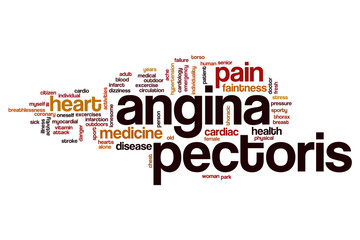 Angina pectoris word cloud