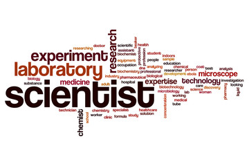 Scientist word cloud