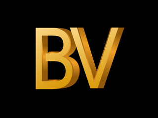 BV Initial Logo for your startup venture