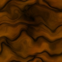 Ochre orange background decorated curves and waves