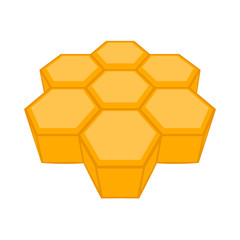 Honeycomb icon in cartoon style isolated on white background. Product symbol