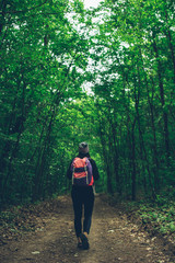Fototapeta premium Girl and nature