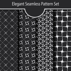 elegant seamless pattern set