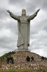 Monument of Christ King in Swiebodzin. Poland