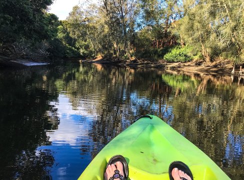Kayaking Throught The 7 Mile National Park Australia 
