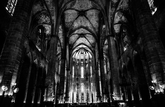 Gothic church interior