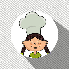 girl kids menu food vector illustration graphic