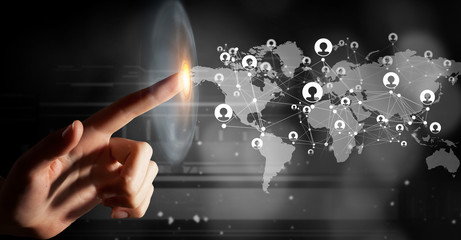 Global connection technologies . Mixed media