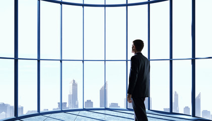 Facing new day . Mixed media