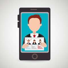 elections voting vote pc vector illustration eps10