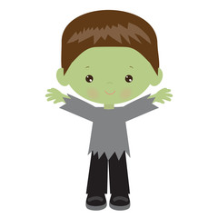 Halloween zombie vector illustration