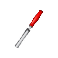 Gouge with red handle