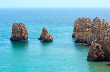 Fototapeta premium Atlantic rocky coast (Algarve, Portugal).