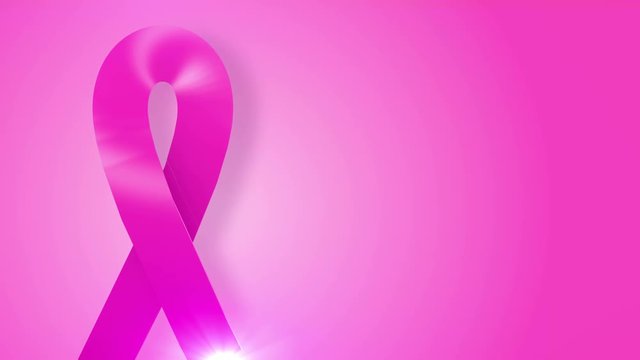 Fight against breast cancer awareness symbol. Pink color ribbon.
