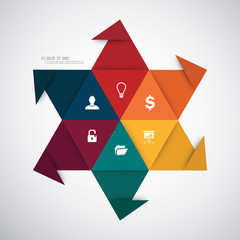 Business infographics template. Vector illustration.