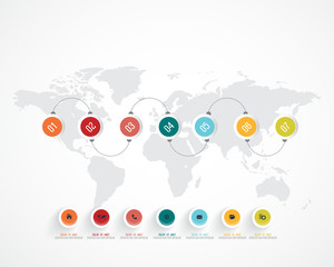 Business infographics template. Vector illustration.