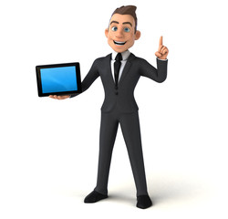 Fun businessman