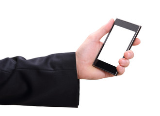 hand and mobilephone