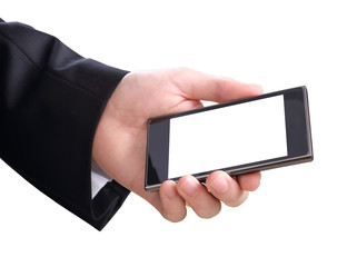 hand and mobilephone