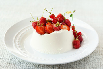 dessert with berries
