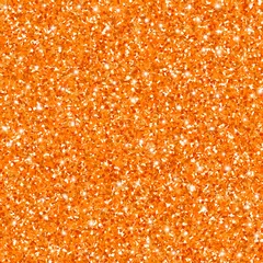 Acrylic prints Orange Orange glitter seamless pattern for halloween projects. Vector sparkle background.