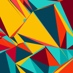 Abstract background with colorful triangles for magazines, booklets or mobile lock screen