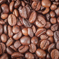 Closeup Coffee beans background