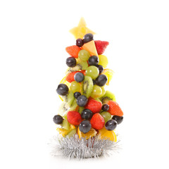 christmas tree with fruit