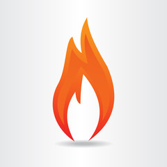 Fire flames icon.