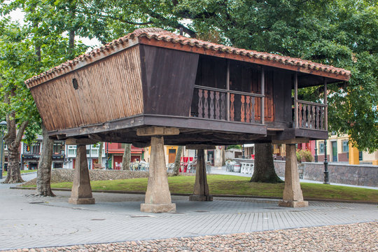 Hórreo Speicher Getreidespeicher de en Avilés Asturien (Asturias) Spanien
