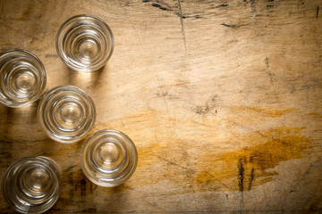 Fototapeta premium The vodka glass.