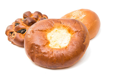 Homemade pasty isolated