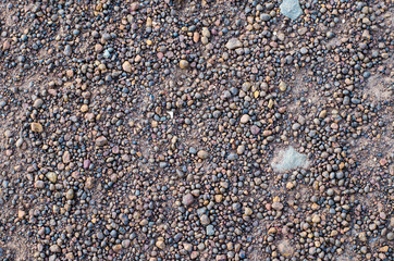 Small brown gravel stone background