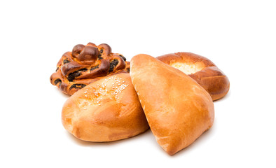 Homemade pasty isolated