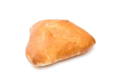 Homemade pasty isolated