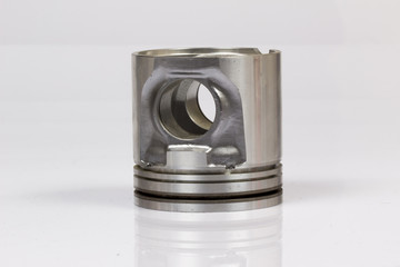 auto piston parts white background isolated