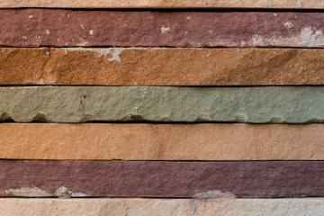 Brick wall close-up colorful abstract background,Texture background