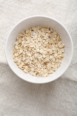 cereal breakfast in white bowl