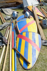 12th Century knight weapons of war and armour