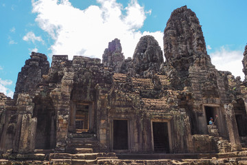 Fototapeta premium Magnificent Temple Ruins of Angkor Thom in Siem Reap, Cambodia