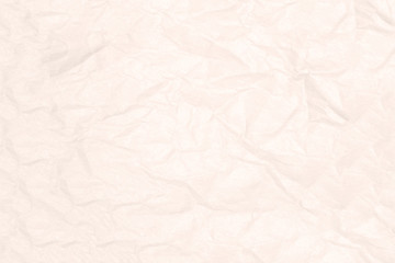 Recycled crumpled light brown paper texture or paper background for design with copy space for text or image.
