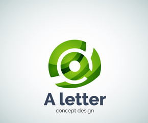 Vector A letter concept logo template