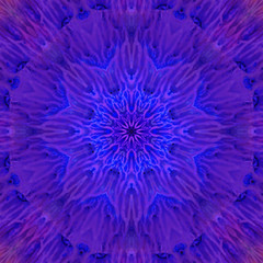 Mandala with art handmade texture.