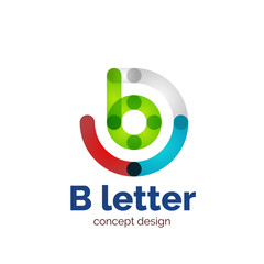 Vector modern minimalistic letter concept logo