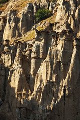 Fototapeta na wymiar Rock formation in western region of Turkey,Kula town in Manisa city