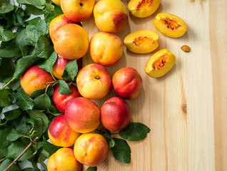 Ripe peaches